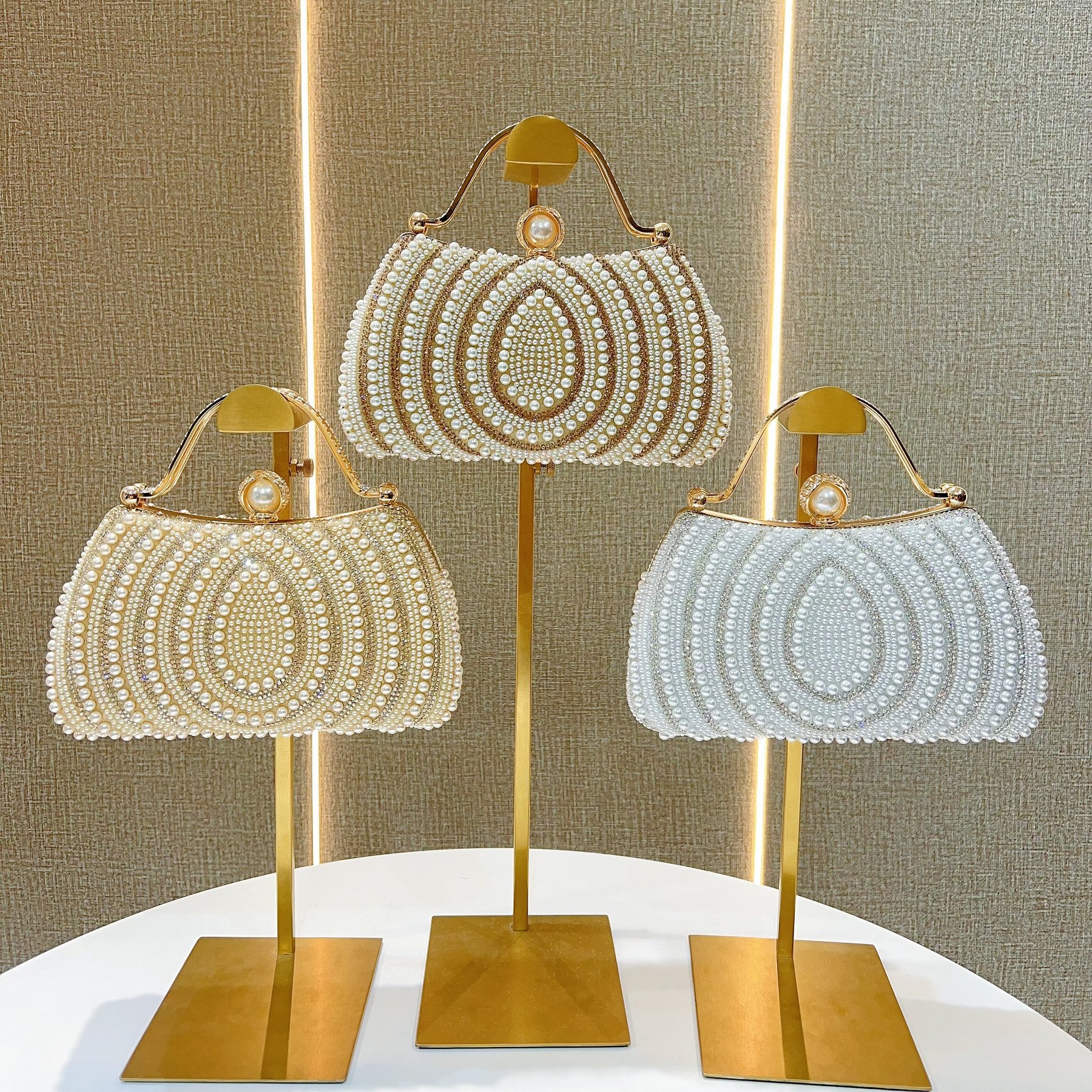 MissingYou名媛时尚斜挎包晚宴礼服包包镶钻手提包精致珍珠手拎包,淘宝优惠券,粉丝福利购,淘宝优惠卷