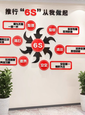 6s管理文化墙宣传标语墙贴