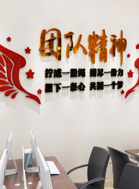 企业励志装饰文化墙贴