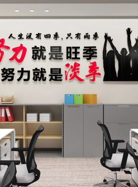 努力就是旺季销售公司墙贴