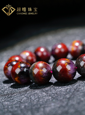 超唯珠宝紫钛四色极光23水晶手链