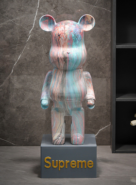 网红暴力熊公仔创意家居装饰品电视柜边落地大摆件存钱罐乔迁送礼