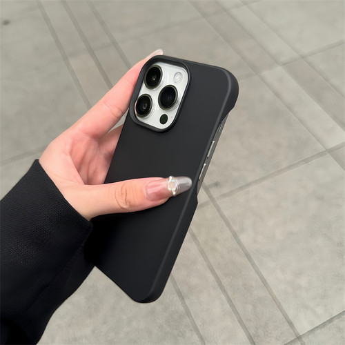石墨灰纯色超薄新款半包软壳适用苹果17手机壳iPhone14Promax肤感13防摔12硅胶11无边框15pro简约16透气散热 - 图3