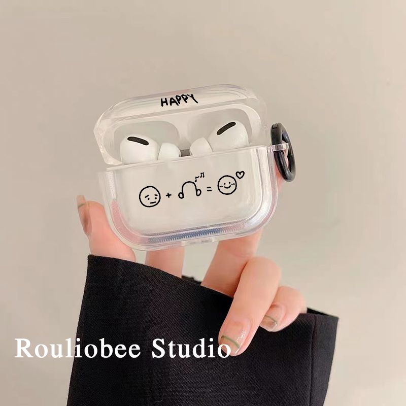 享受音乐适用airpodspro2保护套第二代airpods pro保护壳苹果透明airpods壳2二代无线蓝牙耳机ins风小众3潮牌 - 图1