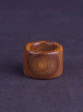 海南黄花梨鬼脸纹扳指