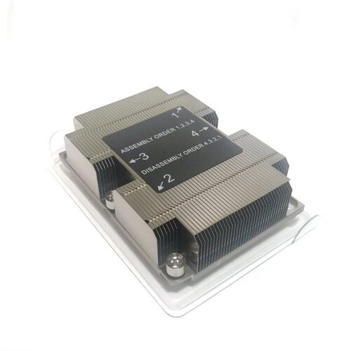 适用1U被动3647长方形散热器R72 铝鳍片铜芯3204 1U服务器音CPU - 图2