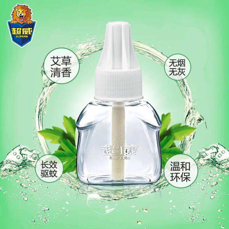超威电热蚊香液补充装艾草电蚊香液 美孚家居蚊香液