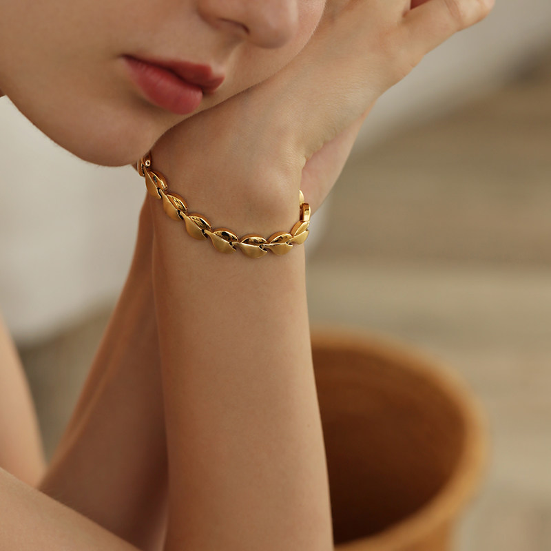 ins小众设计复古网红女冷淡风手镯 pn手链