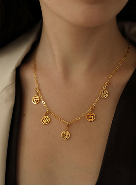 项链女轻奢中国风小众高级感吊