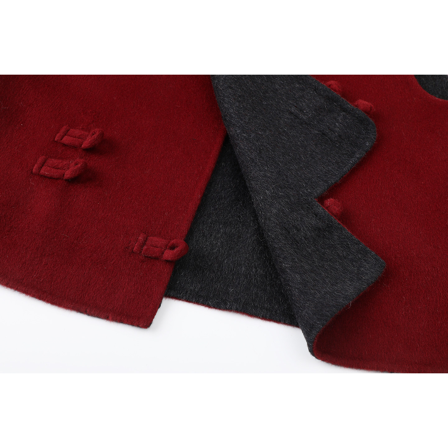 国风立领盘扣马甲女短款双面呢外套轻奢新中式坎肩2026冬羊毛大衣,淘宝优惠券,粉丝福利购,淘宝优惠卷