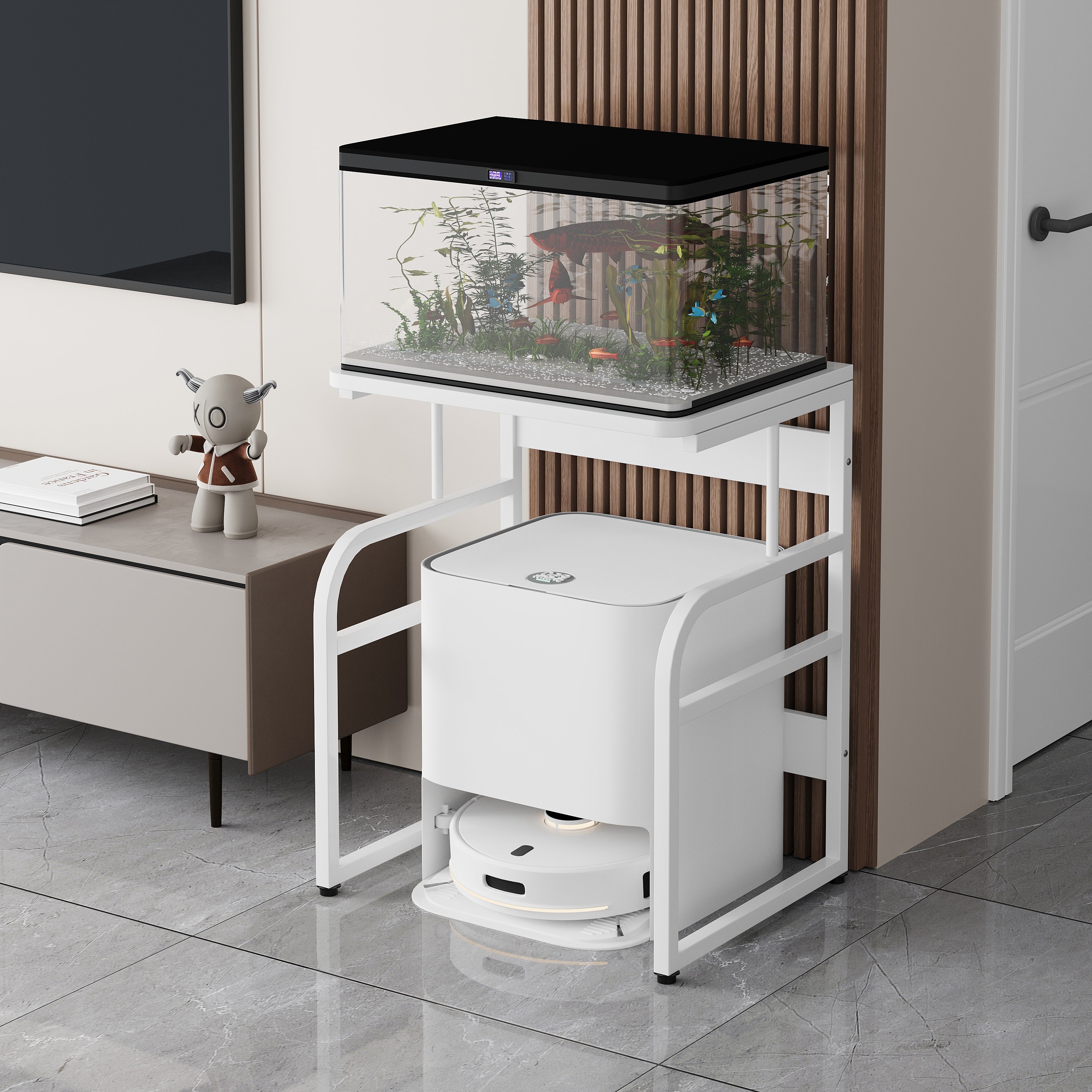 扫地机器人置物架科沃斯基站云鲸收纳架石头追觅小米水箱款鱼缸柜,淘宝优惠券,粉丝福利购,淘宝优惠卷