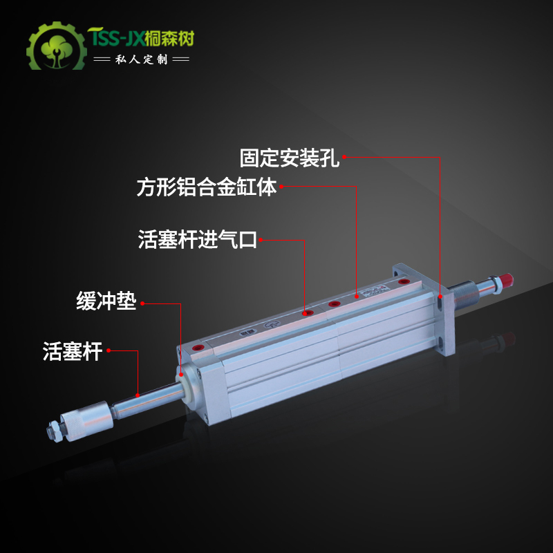 厂月饼机气缸QGYE63X75X98TS昌岗打饼机食品机械志成牌通用双级气 - 图2