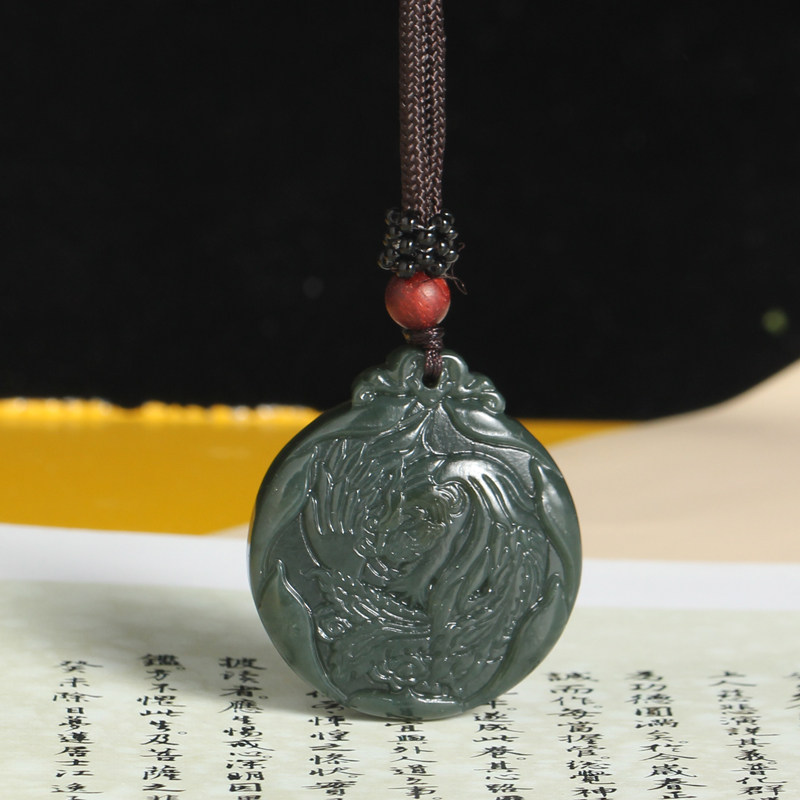 开光2020年生肖属牛丹凤兰芝挂坠 芳菲珠宝项坠/吊坠