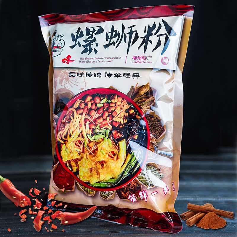 爽螺鲜螺蛳粉300g*1袋柳州特产正宗原味螺狮丝粉方便面速食辣米线-图2