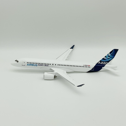 【绝版】AIRBUS A220-300 C-FFDO空客飞机模型1:200机子全部是实 - 图0