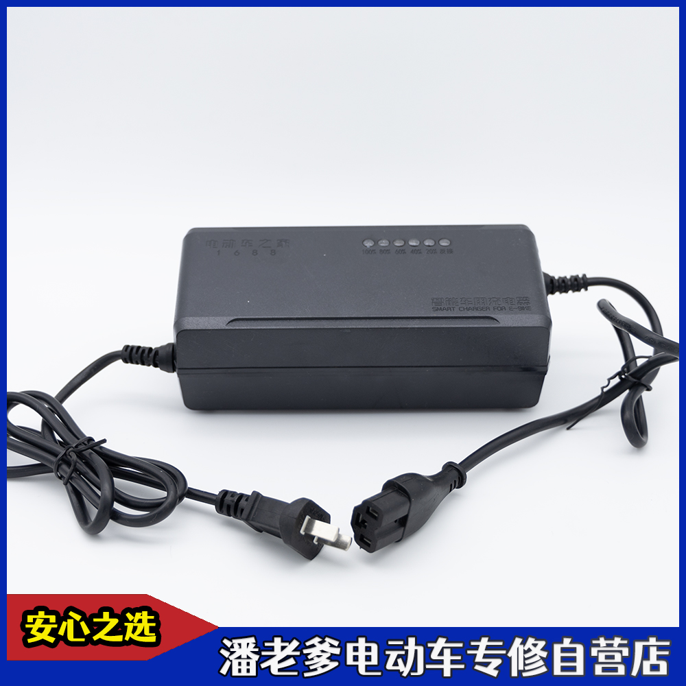 电动车电瓶智能充电器48V12AH60V20AH72V20AH自动断电智能通用 - 图0