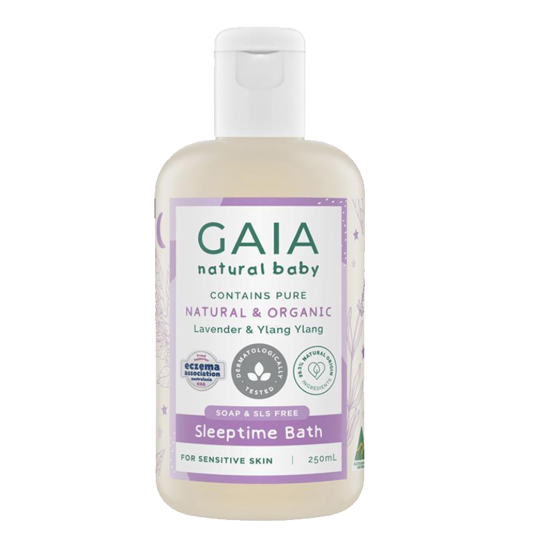 澳洲 Gaia Sleeptime Bath婴儿睡前沐浴露250ml GA014-图3