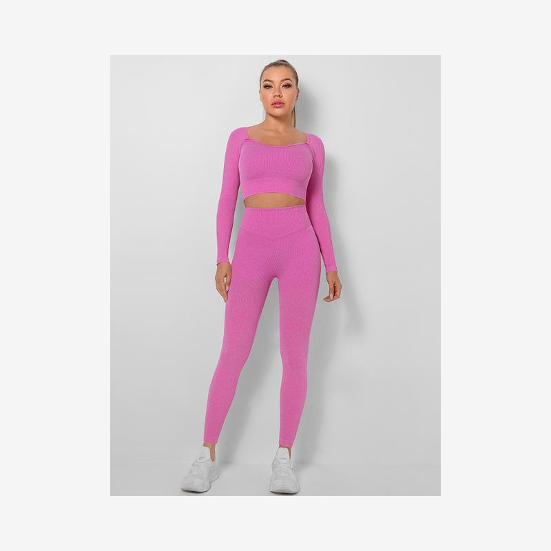 Yoga Sets Women Gym Clothes Seamless Workout Sportswear Yoga - 图2