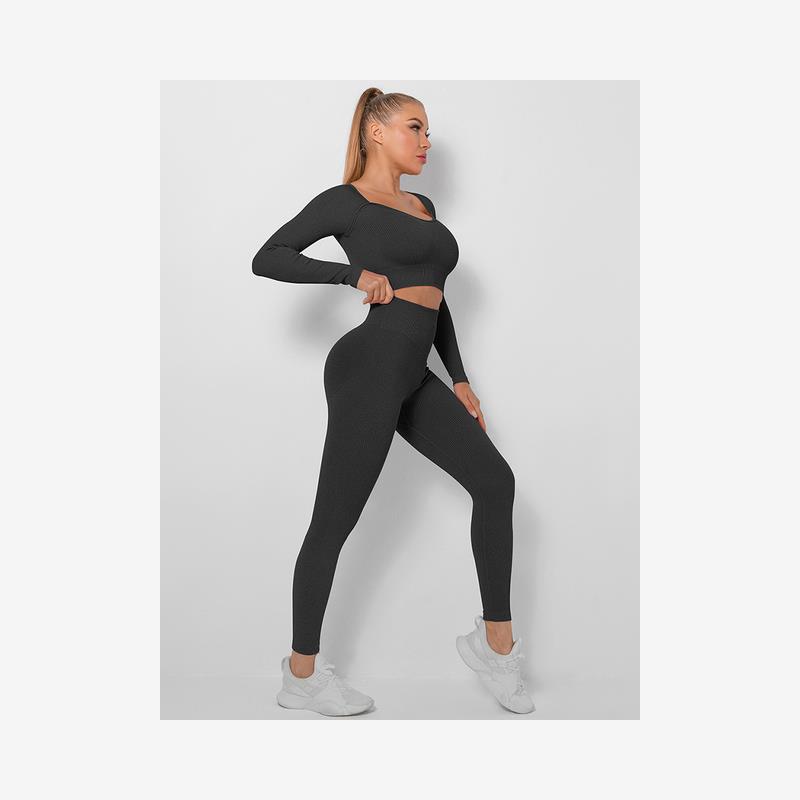 Yoga Sets Women Gym Clothes Seamless Workout Sportswear Yoga - 图0