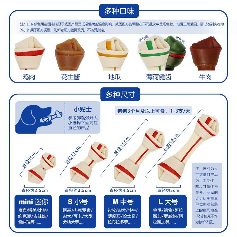 SmartBones洁齿骨编织球狗磨牙棒咬胶零食泰迪柯基洁牙卷棒清口球-图3