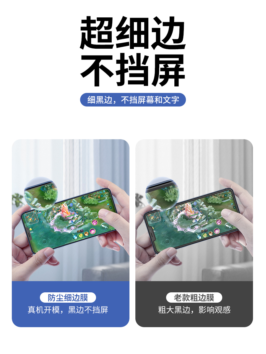 适用苹果13防尘钢化膜iPhone15Pro防偷窥xsmax全屏11磨砂XR手机膜14promax全包覆盖14plus防摔保护13pm抗蓝光 - 图2