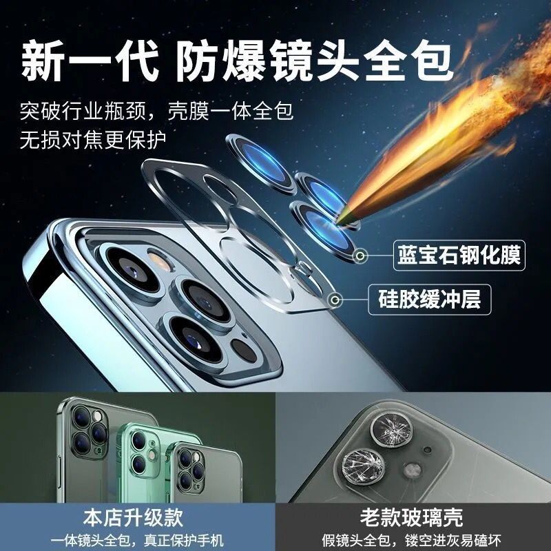 苹果12手机壳适用iPhone11pro摄像头全包mini透明防摔xsmax硅胶套 - 图2