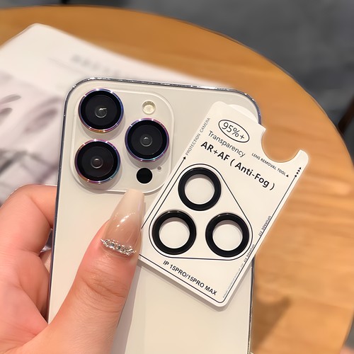 适用于苹果16镜头膜iPhone16pro全包cd纹炫彩15玻璃promax13定位板镜头保护贴摄像头14高清12耐磨11p防刮全包 - 图0