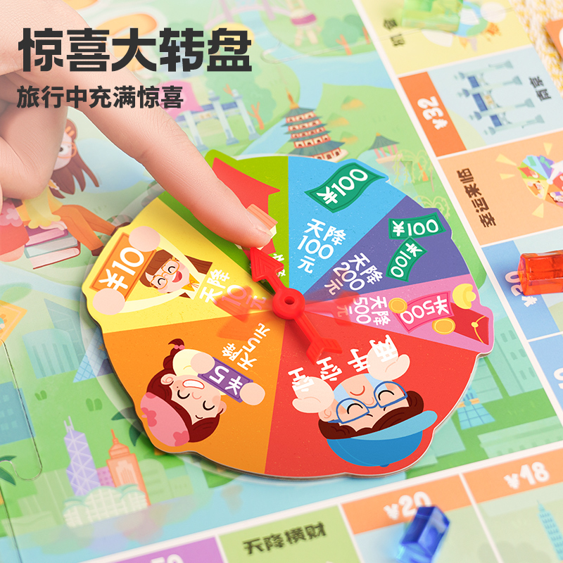 TOI图益大富翁儿童版经典游戏棋亲子桌游