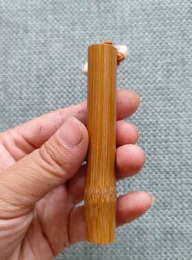 实心玉竹现货厂家配饰文玩竹子杆毛料手工制作竹子手把件