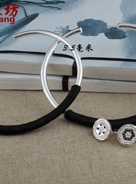 大人莲蓬铃铛宝宝光面手工脚镯