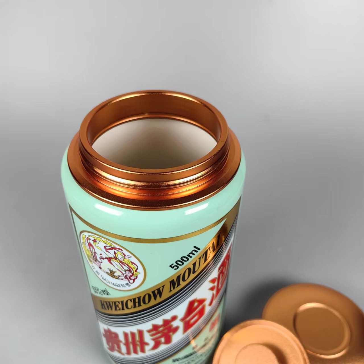 酒瓶切割制作茶叶罐可以来酒瓶加工改造茶叶罐搭配金属三件套盖子,淘宝优惠券,粉丝福利购,淘宝优惠卷