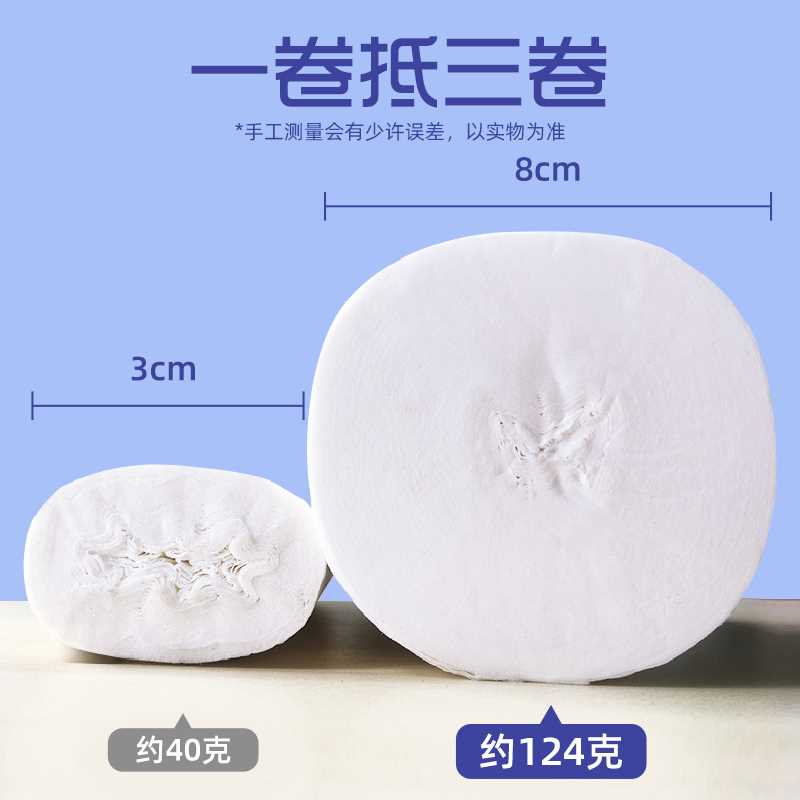 包邮 漫花 无心卷纸5层加厚2600g 21大卷家用实惠装卫生纸巾厕纸 - 图3