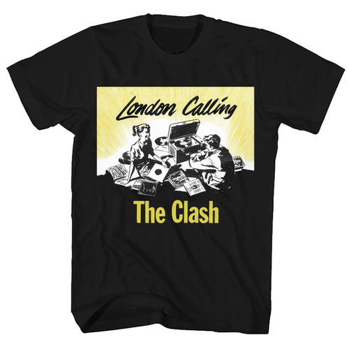 the Clash碰撞乐队London Calling摔吉他手摇滚美式朋克乐短袖T恤 - 图2