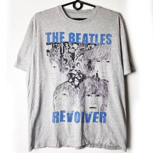 The Beatles披头士乐队vintage摇滚美式复古着oversize直喷T恤 - 图2