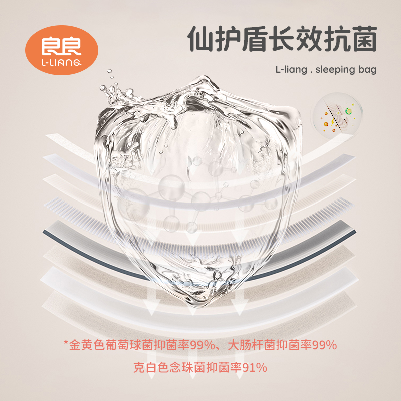 【断码清仓】良良婴儿睡袋纯棉纱布分腿睡袋春夏睡袋通用防踢被子