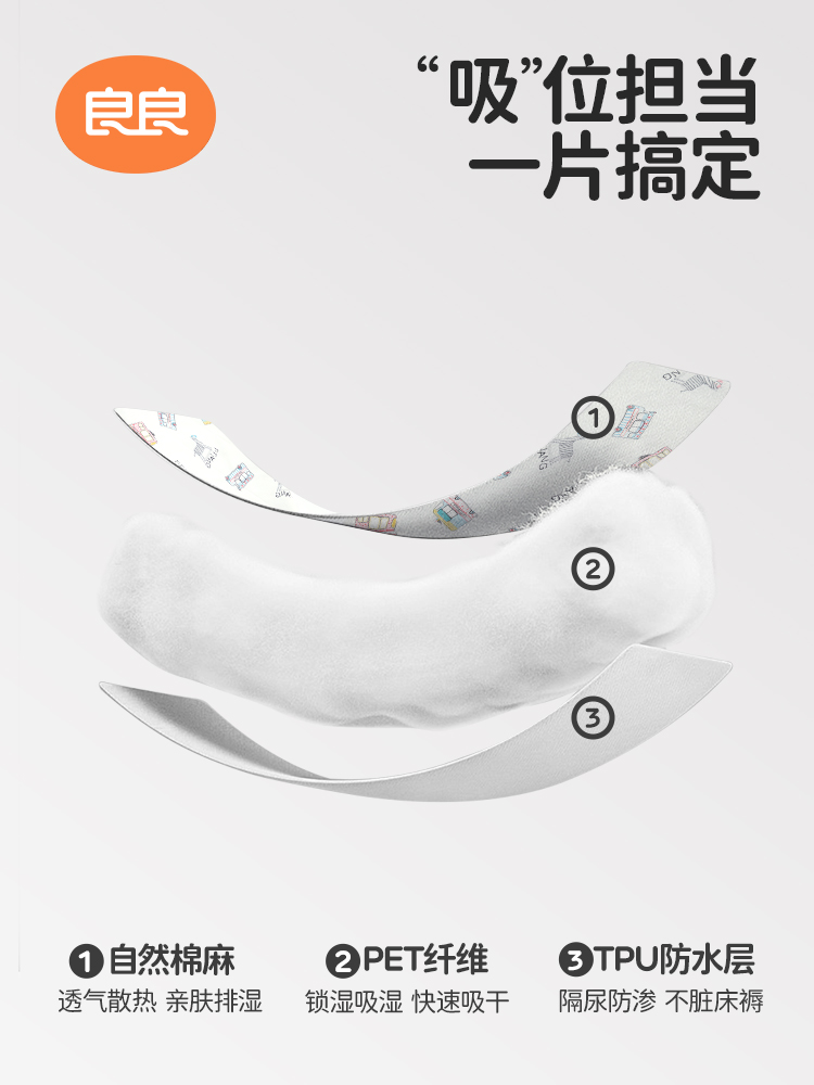 良良隔尿垫婴儿防水可洗秋冬透气新生儿童宝宝苎麻幼儿园大号床单