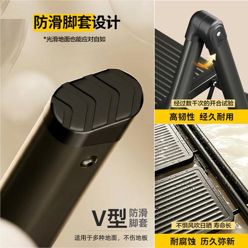 格美居家用梯子折叠梯加宽加厚加粗人字梯多功能室内小型便携楼梯 - 图2