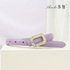 Sazhi female diamond two-layer cowhide alloy belt