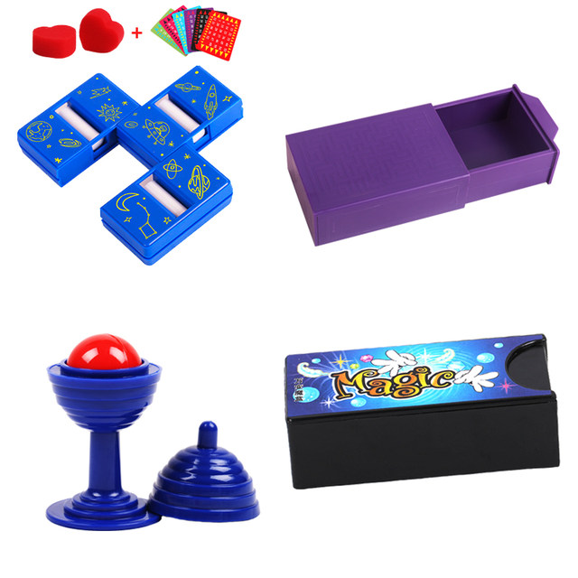 Children's magic props Daquan set Elementary school students simple and easy to learn magic small props