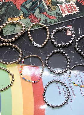 love欧美风复古ins拼接辣妹手串