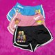 Retro Hot Millennial Hottie Sports Cartoon Shorts