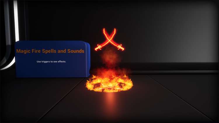 Magic Fire Spells with Sounds带声音魔法火咒语爆炸火视觉特效 - 图1