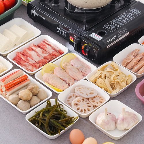 料理碟食品级配菜盘家用餐厅酱油陈醋碟火锅配料碟辣椒酱碟子18个 - 图1