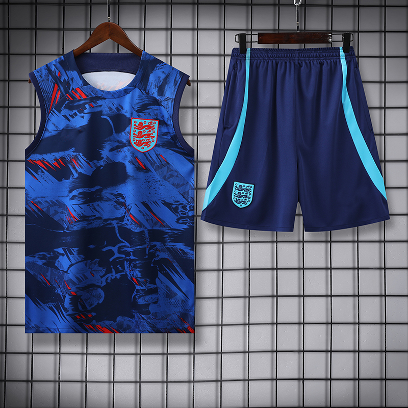 英格兰无袖背心训练服England sleeveless training jersey shirt - 图1