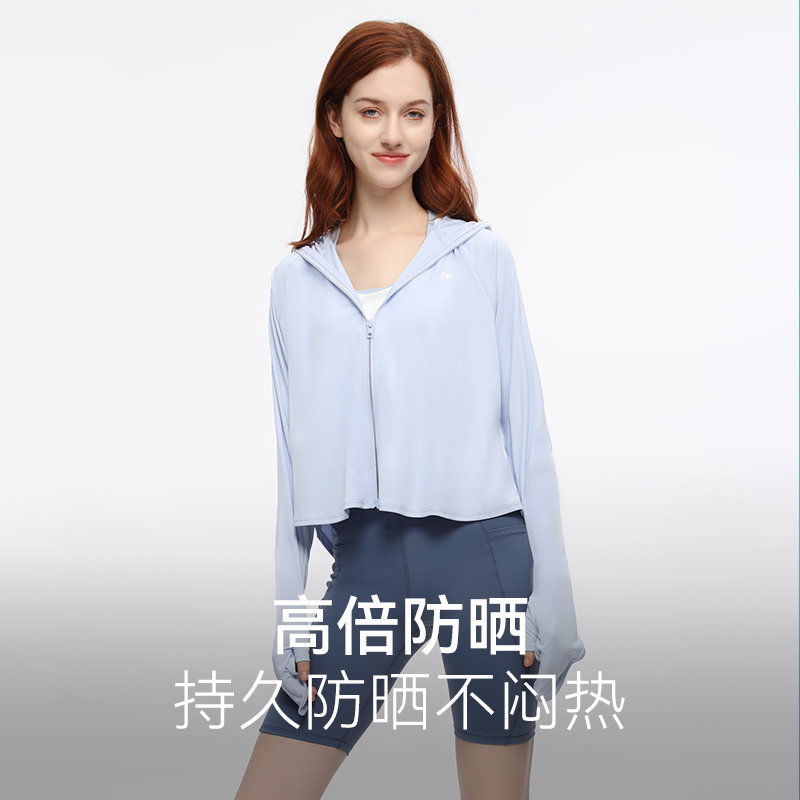 ohsunny大码防晒衣女原纱户外春夏轻薄透气防紫外线外穿防晒服