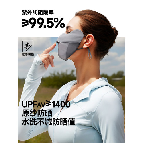 ohsunny护眼角修容防晒口罩2026新款女高颜值医美玻尿酸冰丝美肤 - 图3