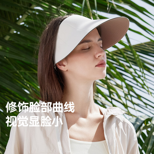 ohsunny防晒蛋卷帽2026新款防紫外线大帽檐遮阳空顶巨好看的帽子 - 图0