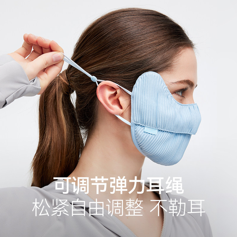 ohsunny防晒面罩女高颜值防紫外线透气易呼吸不起雾护颈面罩