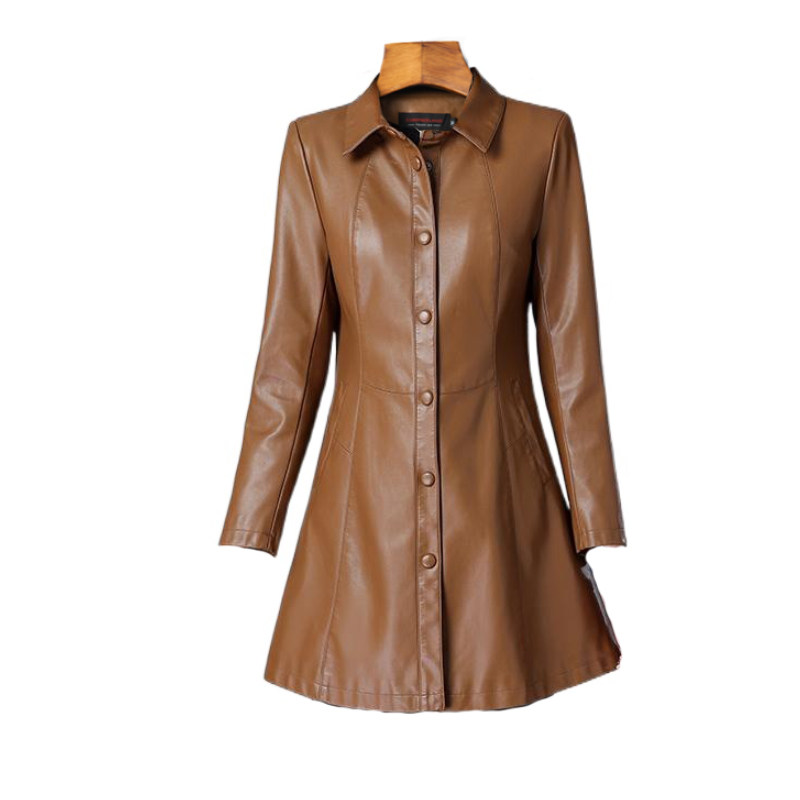 真皮皮衣女中长款秋冬新款海宁绵羊皮风衣女修身气质韩版外套高级,淘宝优惠券,粉丝福利购,淘宝优惠卷