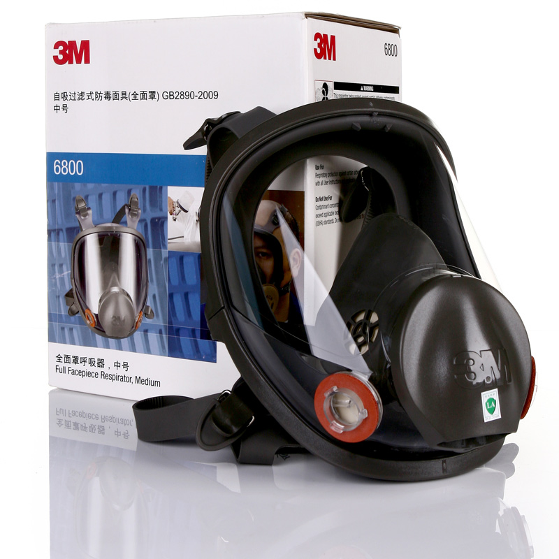 3M6800防毒面具全面罩防化工甲醛工业粉尘异味喷漆专用防护面具 - 图3